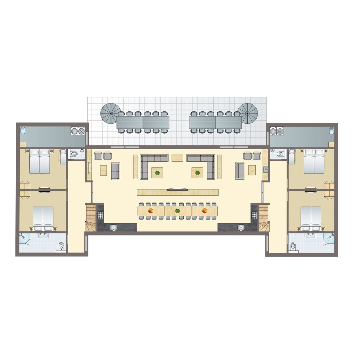 24 Personen Ferienhaus Luxus 24l In Landal Sluftervallei